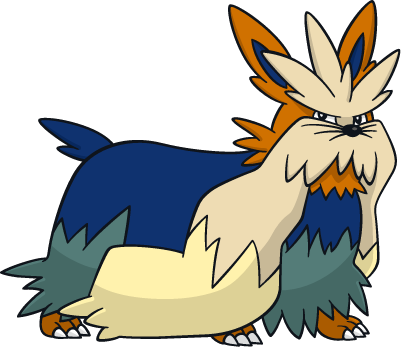 Artwork Stoutland Ken Sugimori, Artwork Stoutland Dream - Pokemon Stoutland (401x347)