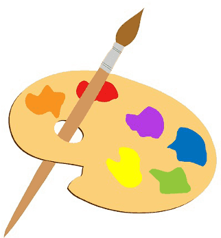 Oe Artists Palette Xp - Paint Brush Clip Art (640x360)