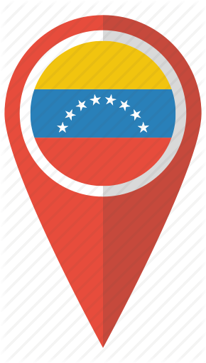 Map And Flag Of Venezuela With Shadow On White Background - Poland Map Pin Png (290x512)