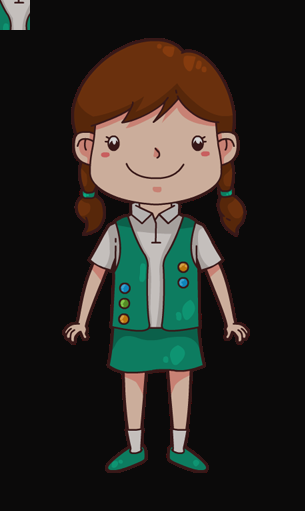 Girl Student Clipart 2 Image - Cartoon (305x511)