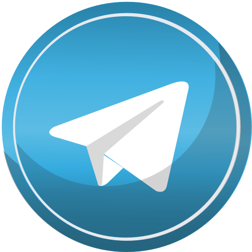 Social Media Round Set - Telegram Icon Png 32 (512x512)