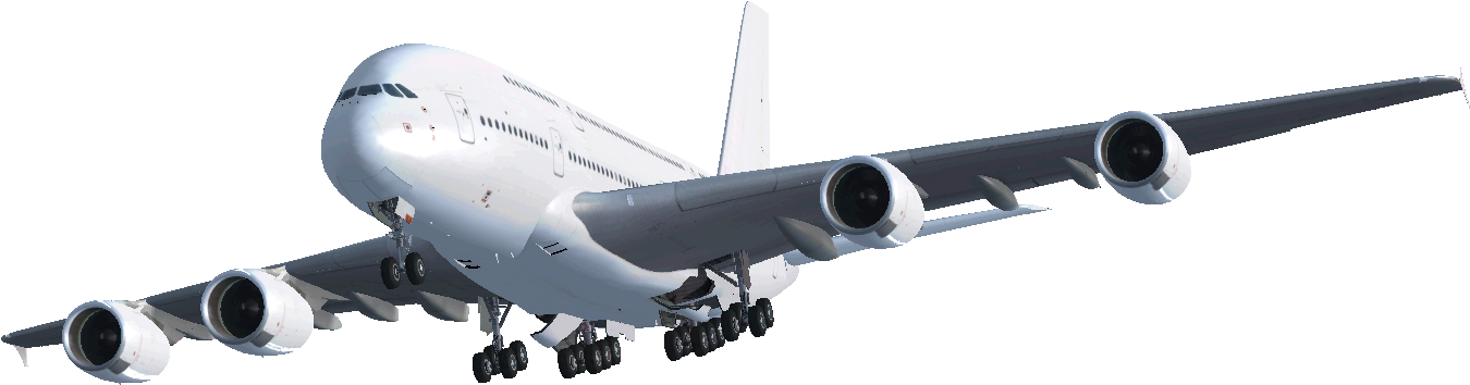 Airbus A380 Airplane Clip Art - Airbus Png (1600x600)