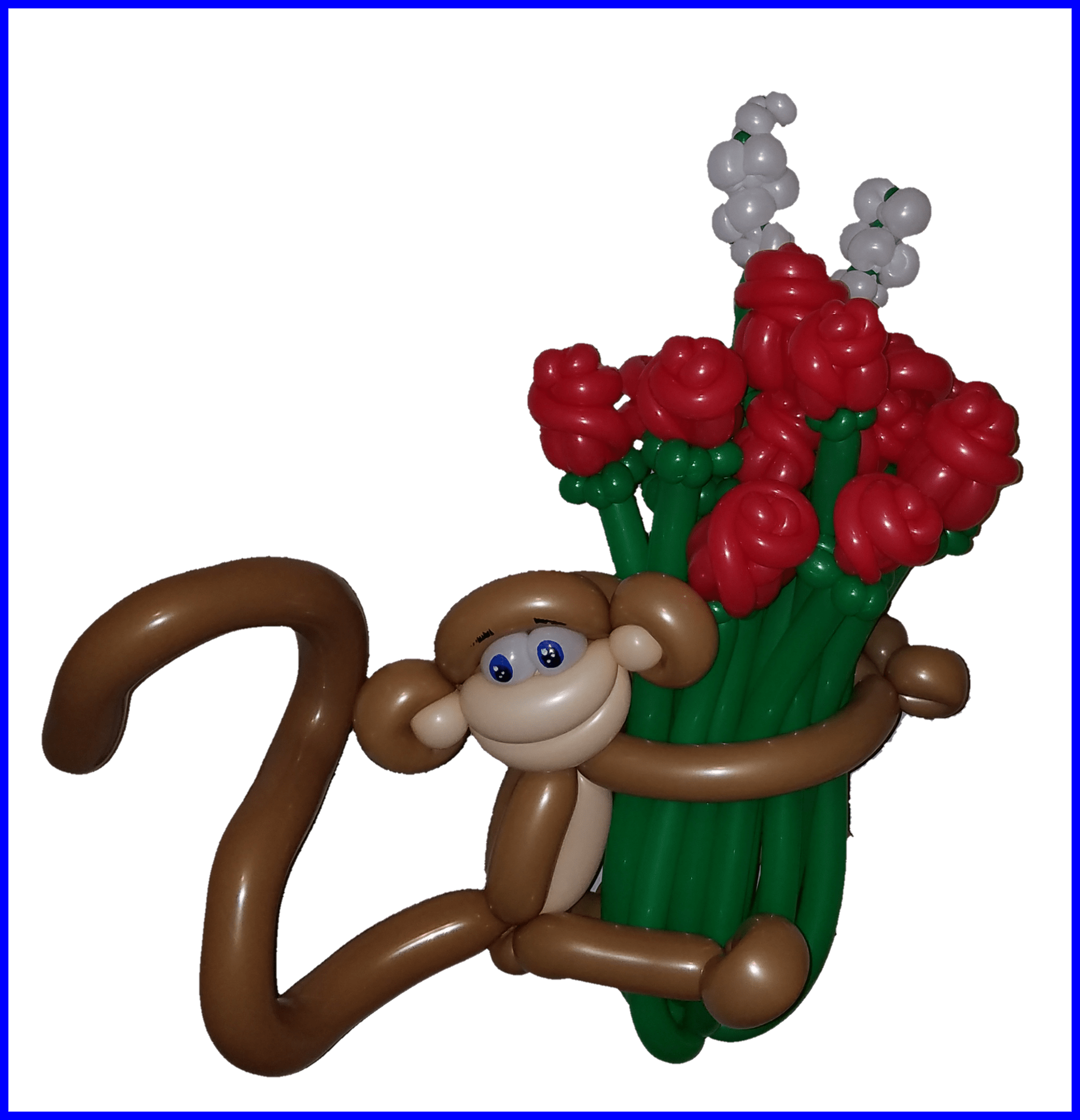 Bouquet Png Balloon Bouquet Png Awesome Adorable Monkey - Flower Bouquet (1961x2033)