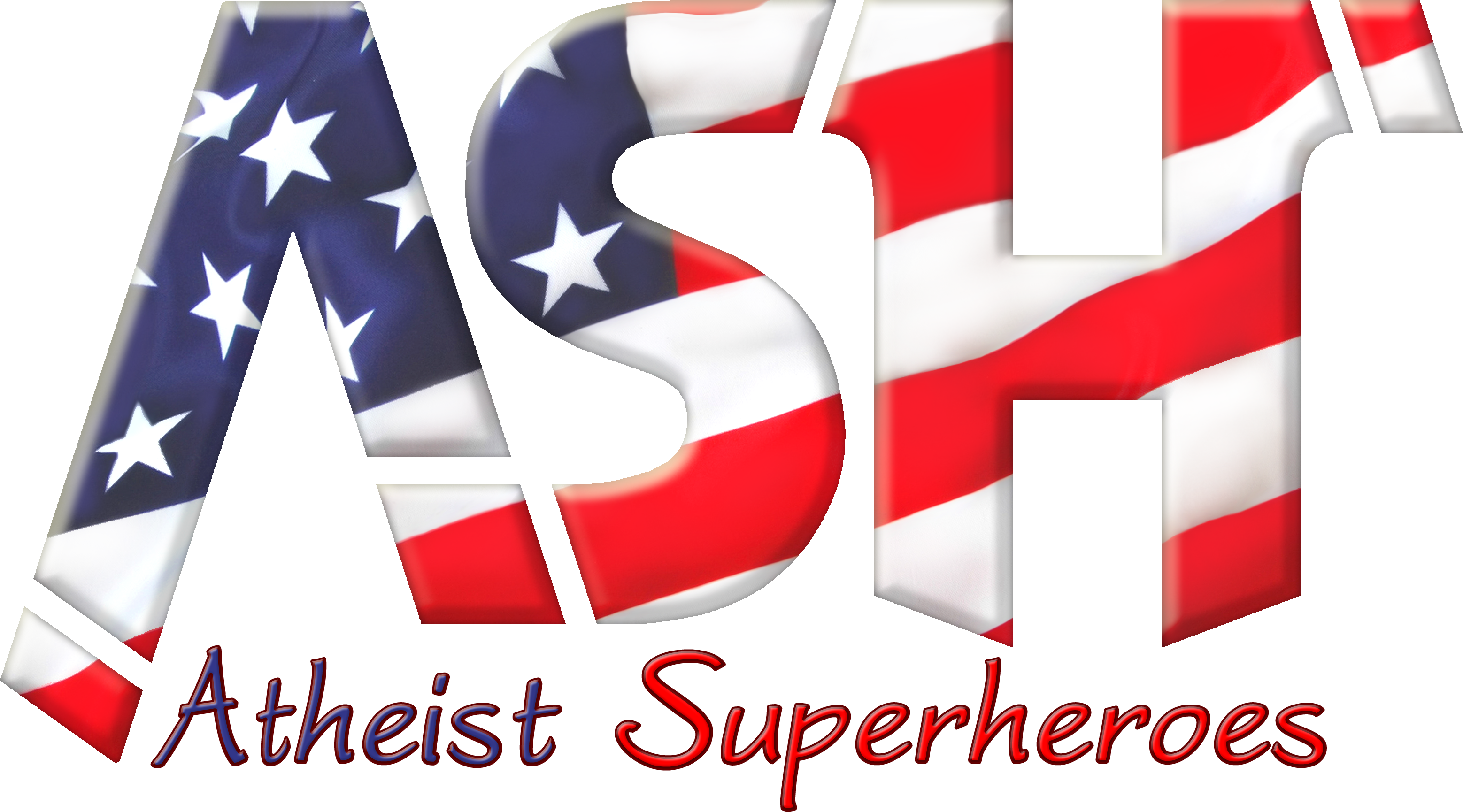 1a Ash America Blue Red Text No Shadow - Flag Of The United States (3176x1875)
