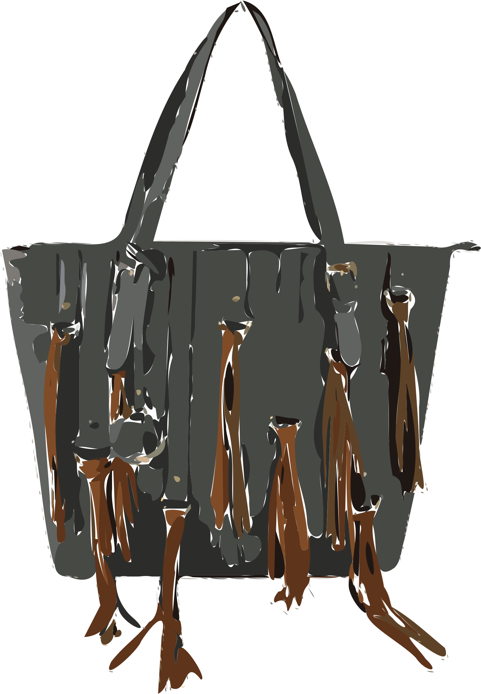 Bag Brown Tassles - Black (1730x2400)