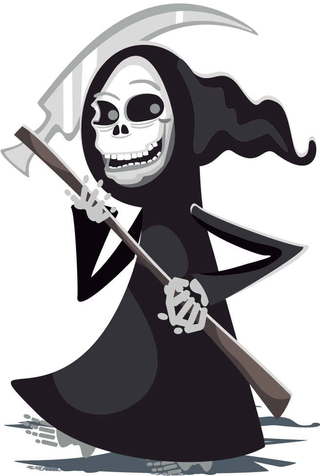 Descarga Este Profesión Carpintero De Dibujos Animados - Grim Reaper Clipart Png (1000x1000)