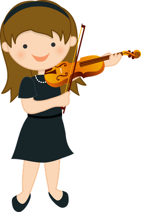 Música - Minus - Cafepress I Heart Violin Girls Throw Pillow (286x431)
