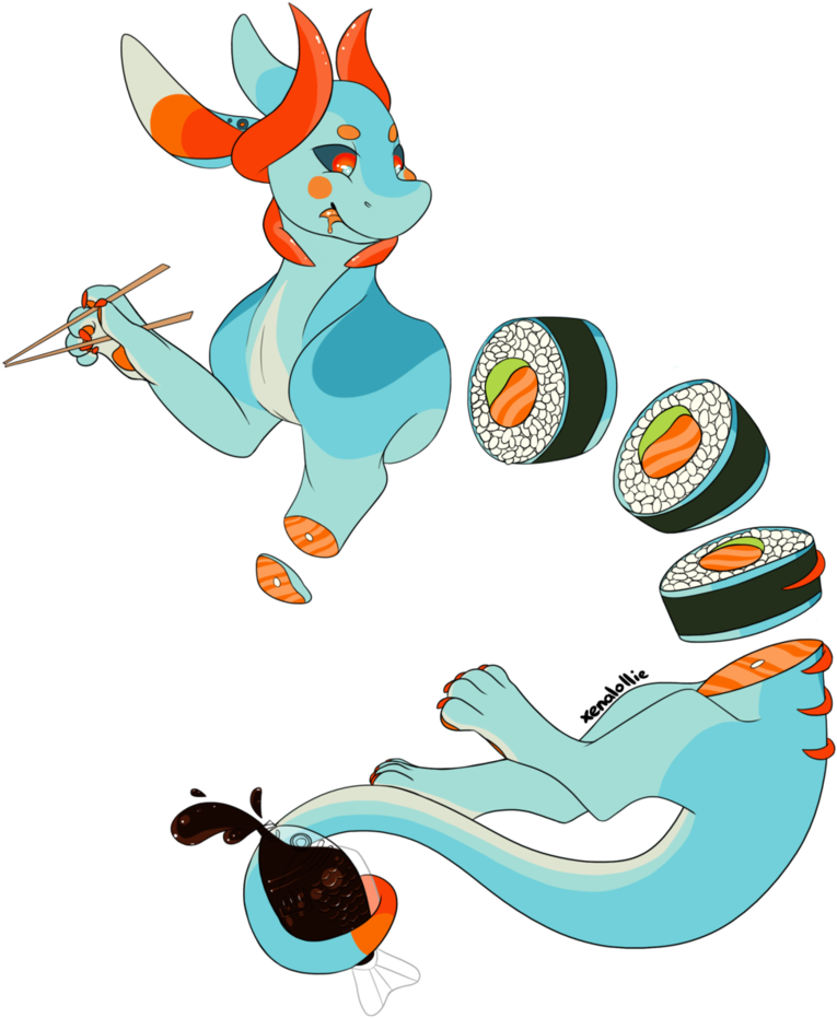 Sushi Lover By Xenalollie - Illustration (803x994)