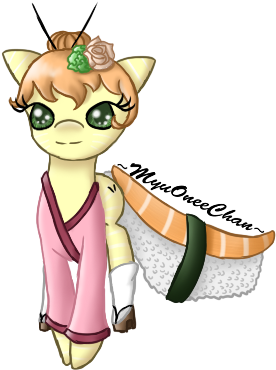 Free Sushi Pony By Myuoneechan - Cartoon (430x400)