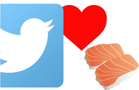 Change Your Twitter Heart To Sushi - Sushi Clip Art (488x312)