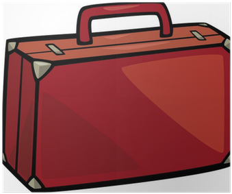 Suitcase Clip Art Cartoon Illustration Poster • Pixers® - Cartoon Suitcase (400x400)