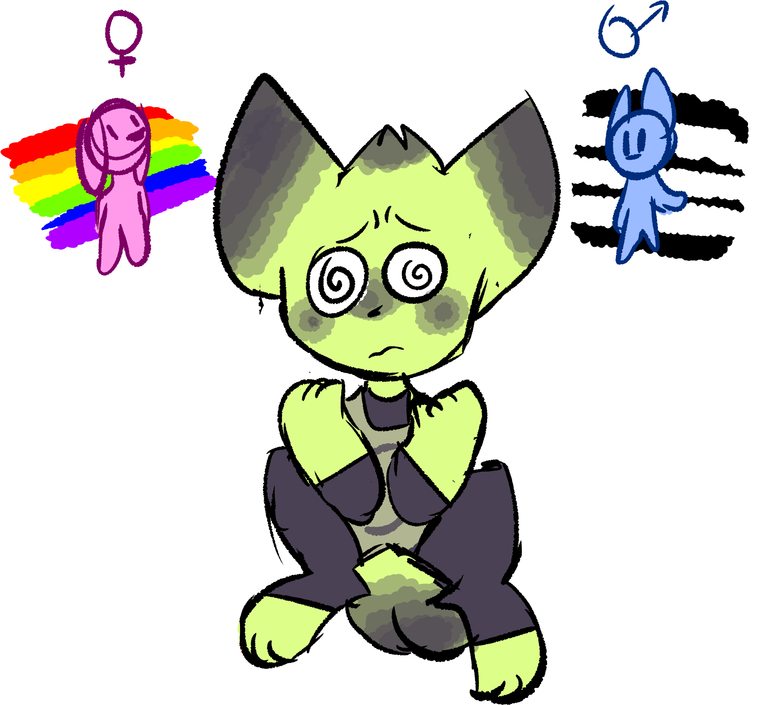 Sexual Confusion By Red Doggo Sexual Confusion By Red - Cartoon (2600x2500)