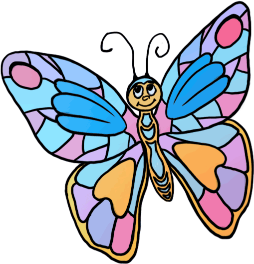 How To Draw Cartoon Characters, Cartoon Heroes - Cartoon Characters Of Butterfly (600x600)