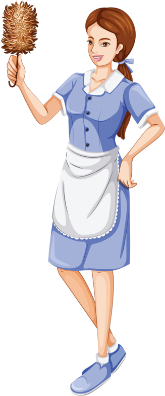 Housewife Cheerleading Uniforms Animation - Девушка Домохозяйка Пнг (346x800)