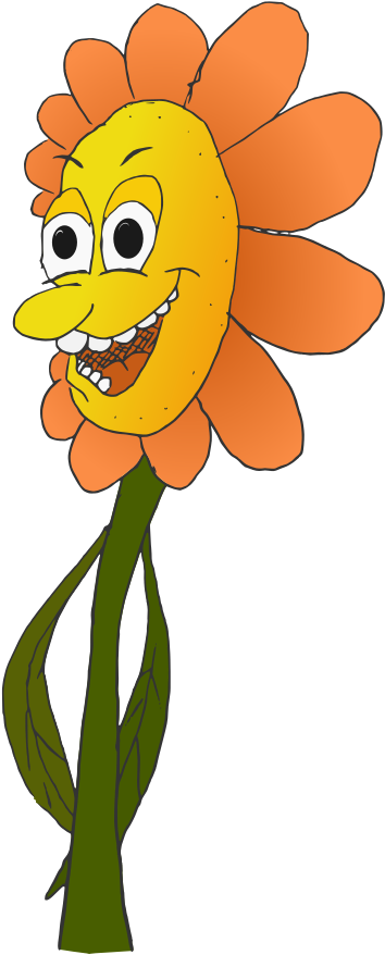 Anthropomorphic Flower Cartoon - Flower Cartoon (697x1000)