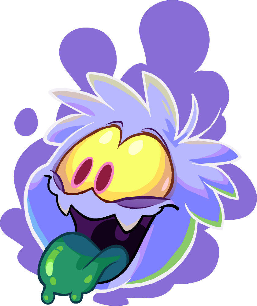 Club Penguin Flowers - Puffle Fantôme Club Penguin (840x1000)