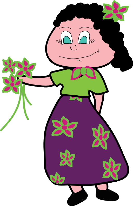 Smiley Woman Flower Clipart - Photography (512x795)