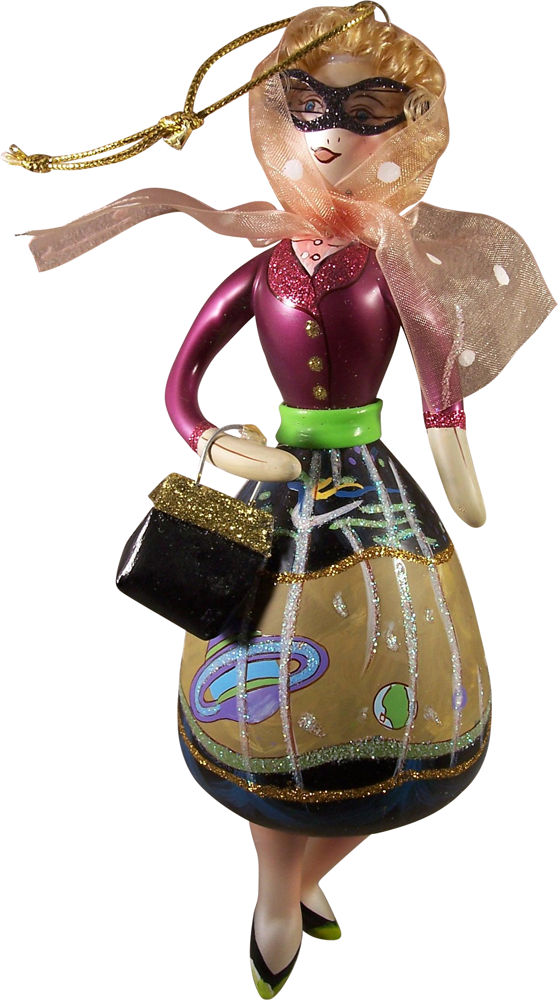 Vintage Ladies With Elegance Handpainted Mercury Glass - Figurine (2048x2048)