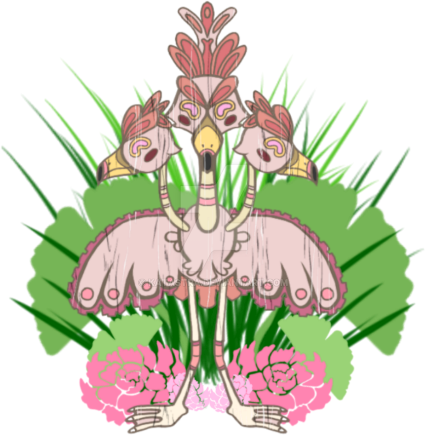 Alola Dodrio Tiki By Katastra - Illustration (894x894)