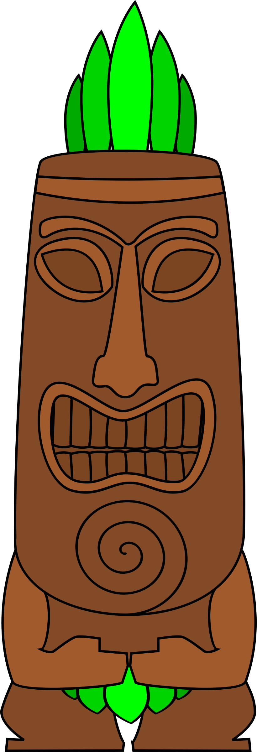 Tiki Hut Clipart - Clip Art (820x2400)