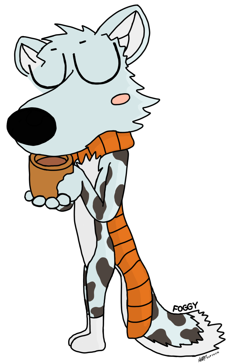 Foggy Leopard - Cartoon (850x1250)