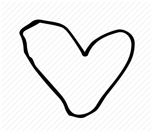 Heart Icons Doodle - Love Doodle Png (512x446)