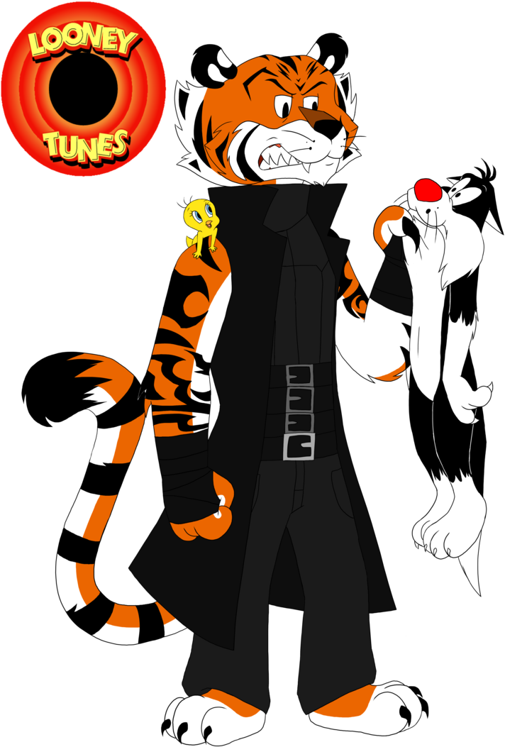 Troy The Tiger By The Demonic Cat Girl - Looney Tunes (748x1067)