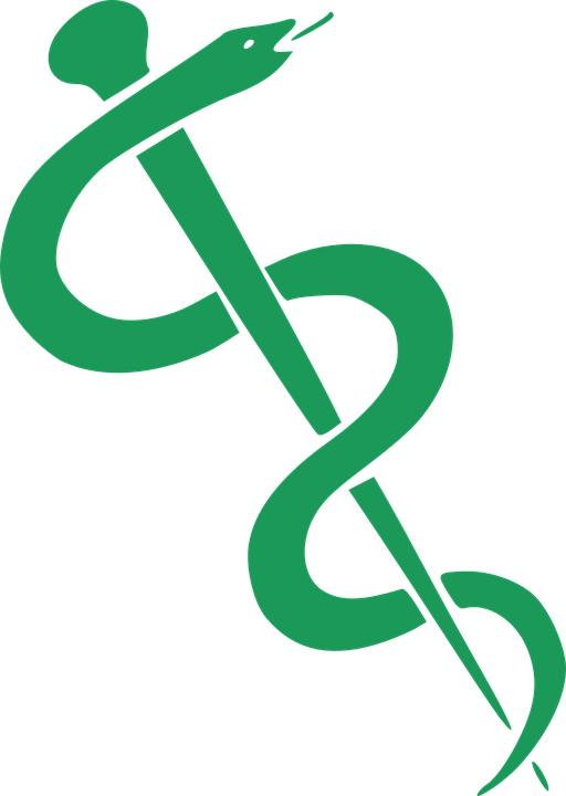 Measles Cliparts 20, Buy Clip Art - Rod Of Asclepius Gold (512x720)