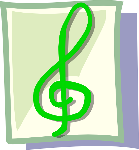 Music Sound - Imagenes De Notas Musicales Color Verde (552x595)