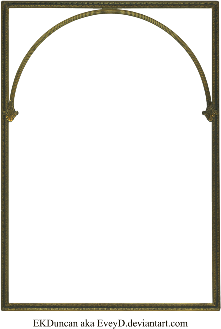 Antique Gold Vintage Frame 2 By Ekduncan By Eveyd - Arch (739x1080)