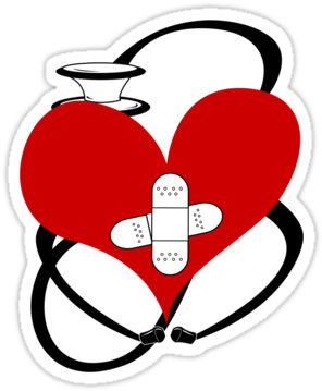 Png Heart Stethoscope Transparent Image - Heart (375x360)