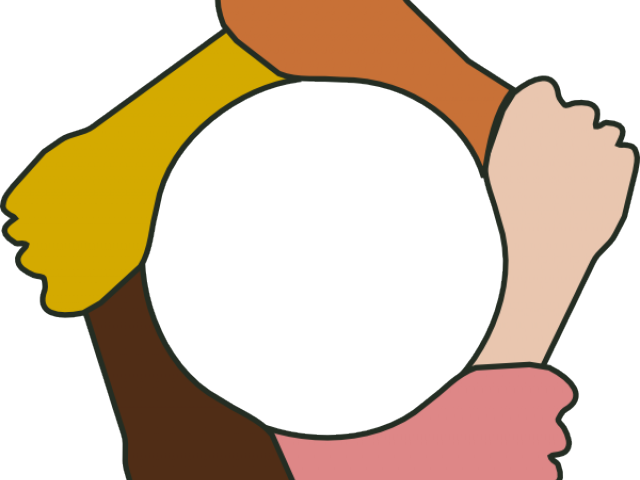 Hand Clipart Equality - Holding Hands Cartoon Png (640x480)