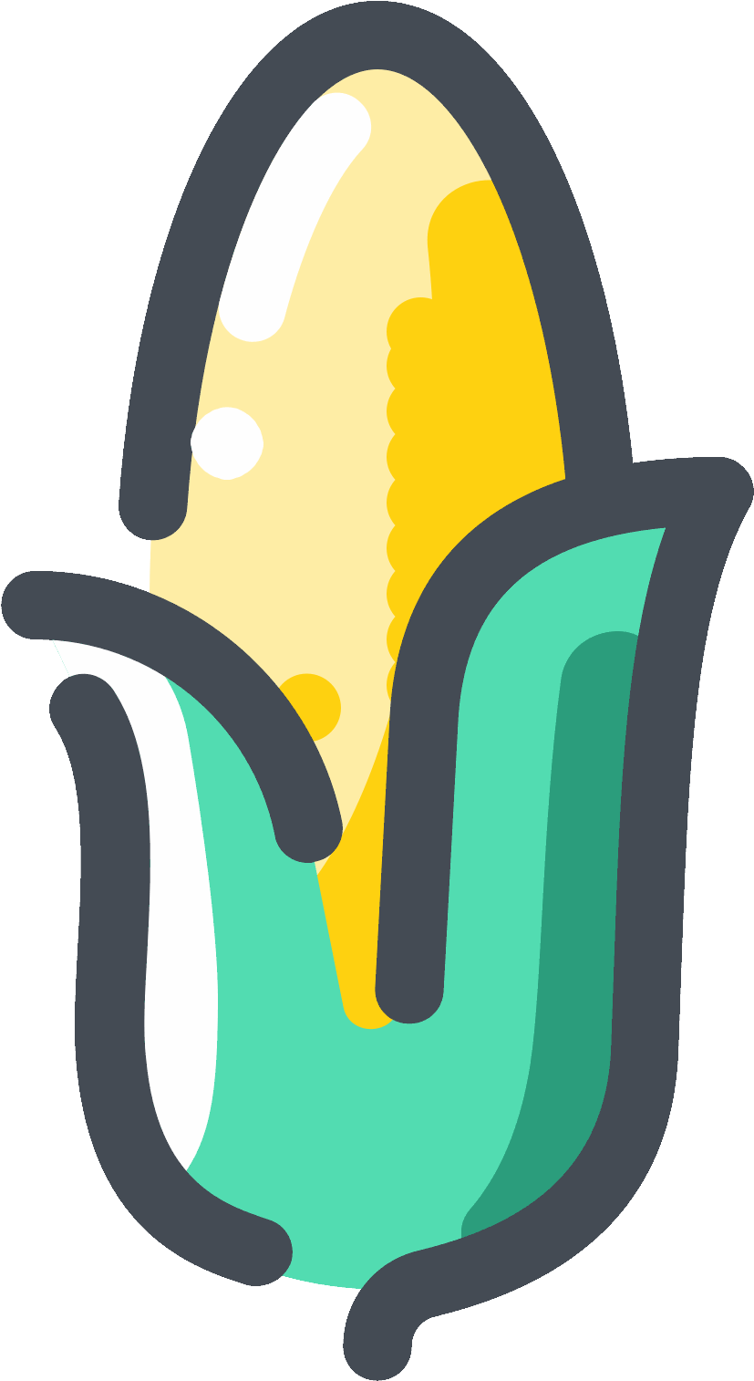 Yellow Corn Icon - Mais Icon Png (1600x1600)