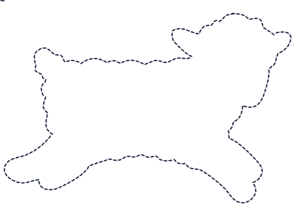 You - Outline Of A Lamb (1185x832)