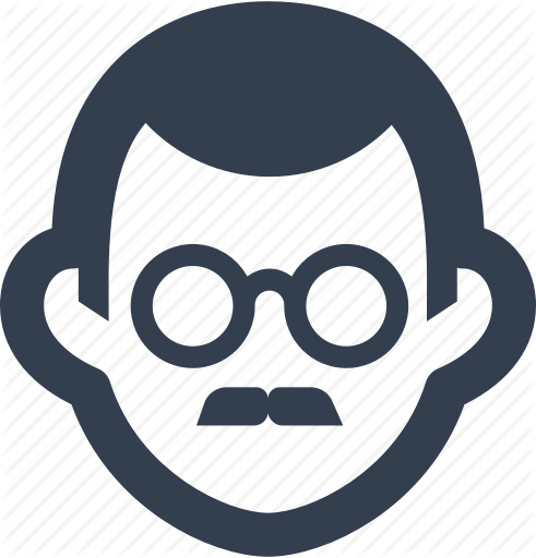 Goggles Clipart Teacher - Man Wth Eyeglasses Logo (491x512)