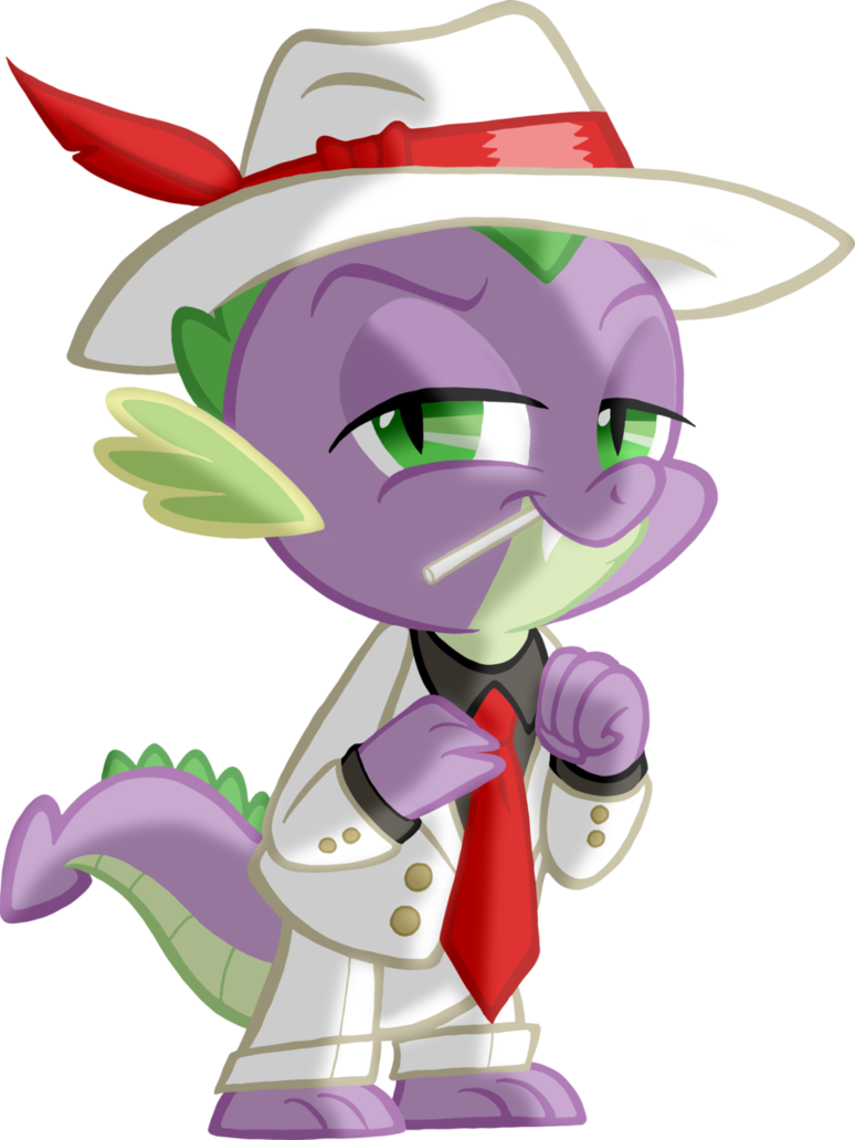 Spike Noir By Tygerbug - Spike Mlp Gangster (774x1032)