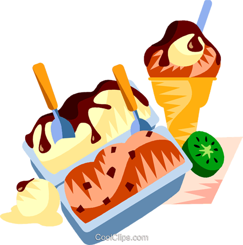 Eu European Cuisine Gelato Royalty Free Vector Clip - Cakewalk (475x480)