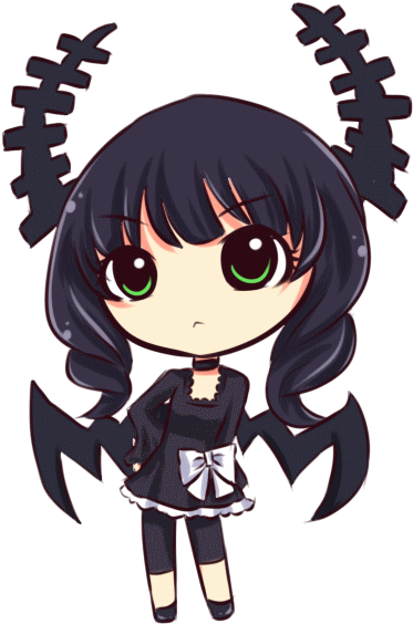 Yfza1 ] - Black Rock Shooter Dead Master Chibi (512x600)