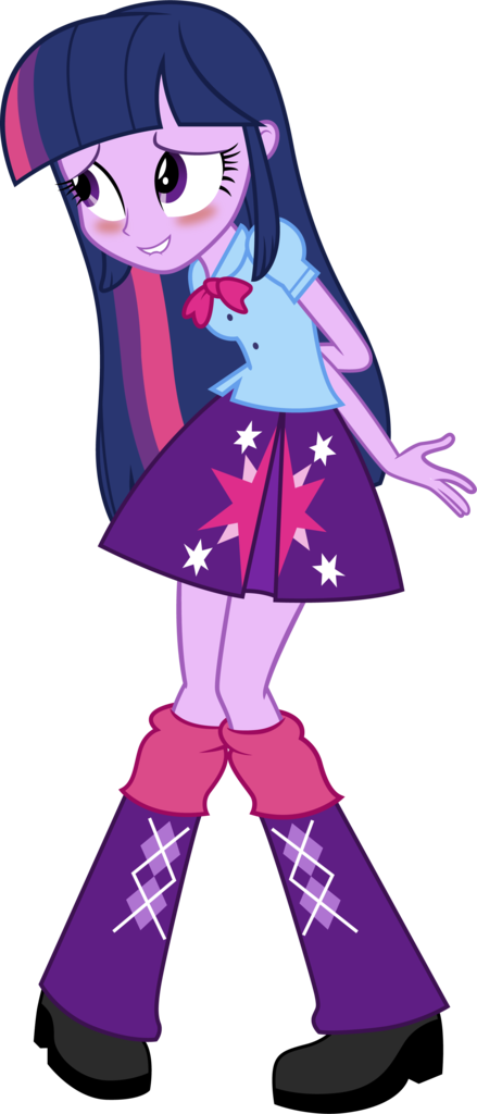 Twilight Clipart Bite - Twilight Sparkle Eg Blushing (439x1024)