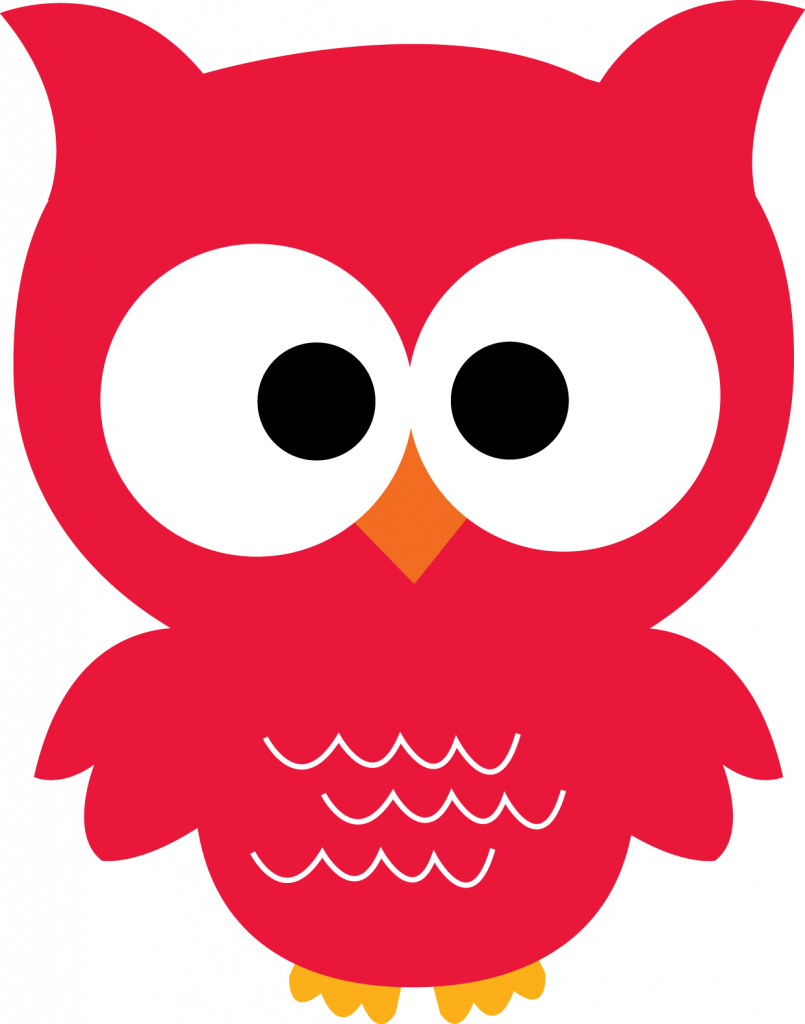 Cute Owl Graphics - Cute Red Owl Clipart (805x1024)