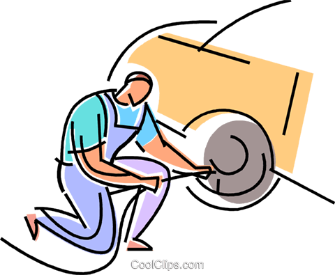 Auto Mechanics Royalty Free Vector Clip Art Illustration - Auto Mechanics Royalty Free Vector Clip Art Illustration (480x395)