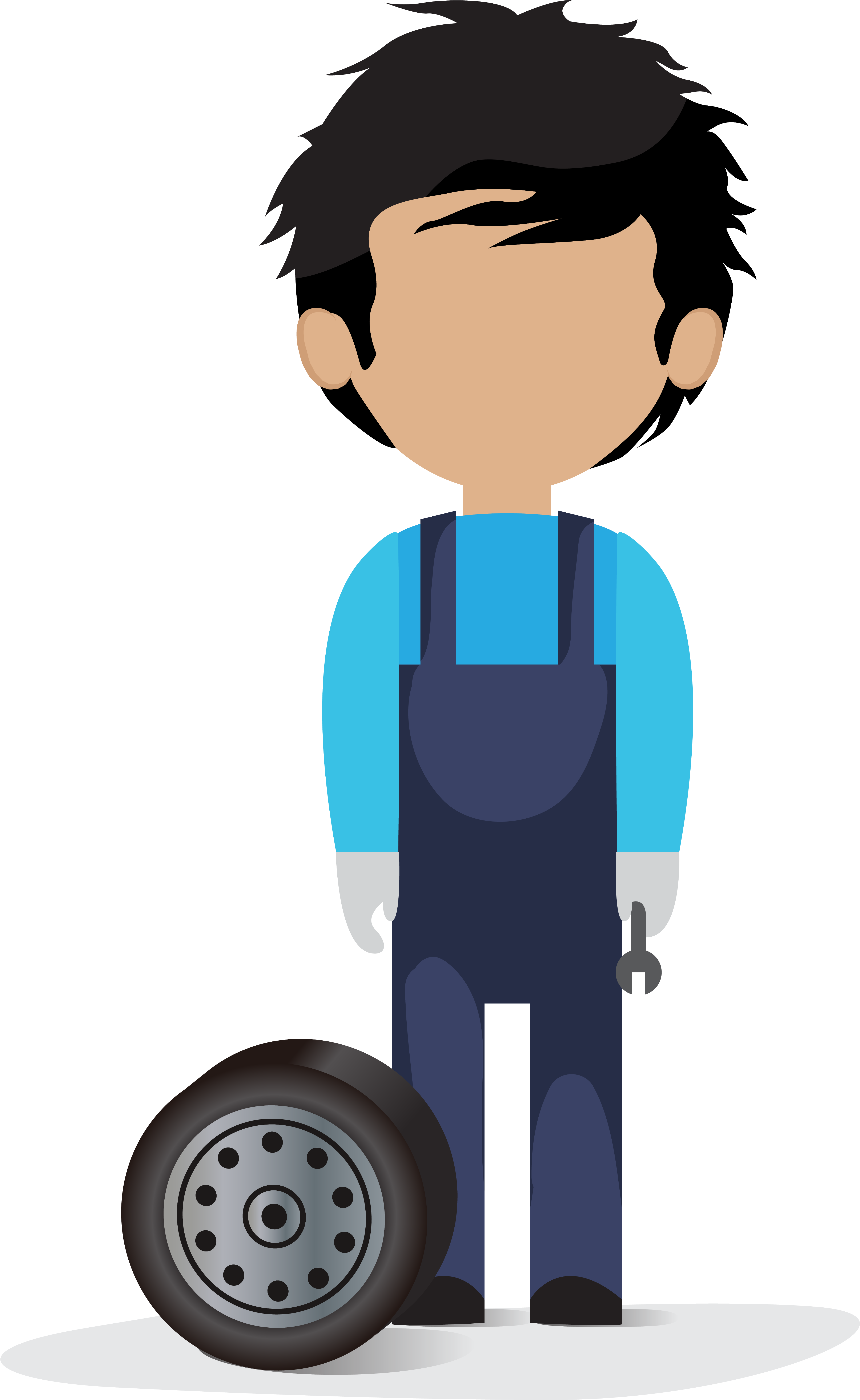 Car Fuel Injection Automobile Repair Shop - ภาพ การ์ตูน ช่าง ยนต์ (4961x7016)