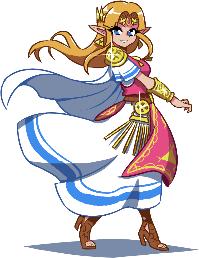 Clothing Vertebrate Fictional Character Art Clip Art - Ssbu Zelda (936x1040)