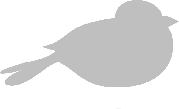 Gray Bird Clip Art At Clker Com Vector Clip Art Online - Grey Bird Clip Art (600x365)