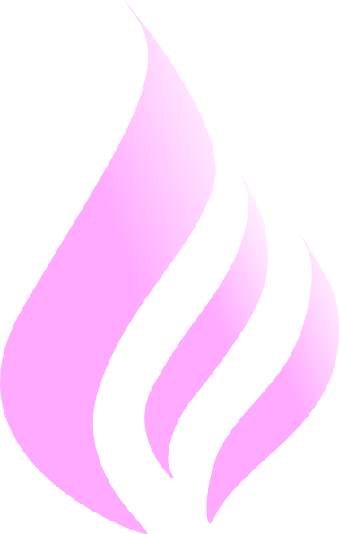 Blue Flame Simple Pink White Clip Art At Clker Com - Clip Art (378x596)