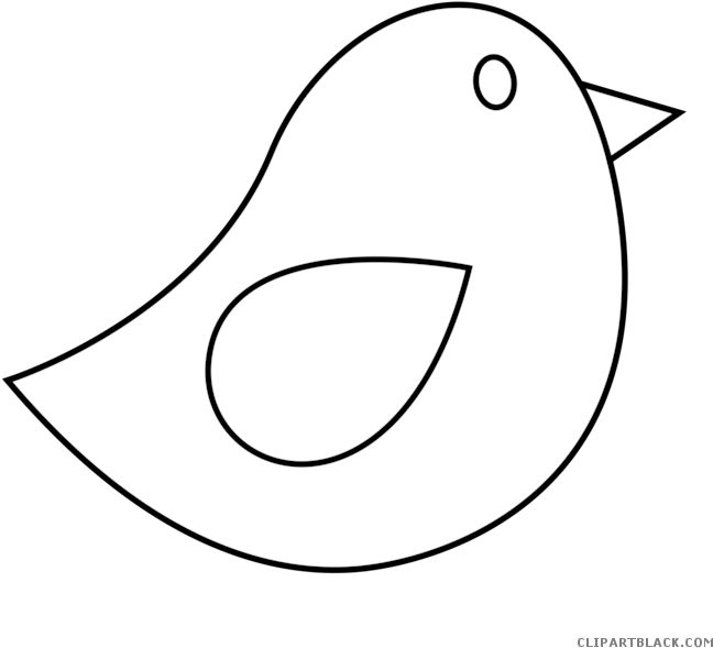 White Bird Clip Art - Black And White Bird Clipart (700x700)