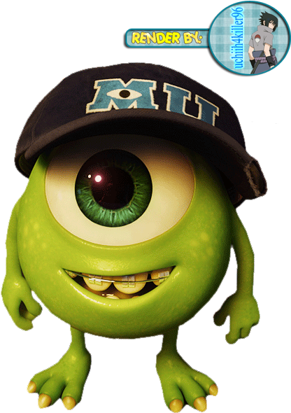 Mike Wazowski James P - Monster Inc University Mike (500x700)