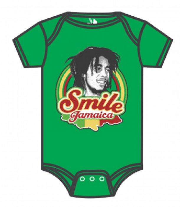 Bob Marley Creeper Infant/baby Smile Jamaica - Active Shirt (610x700)