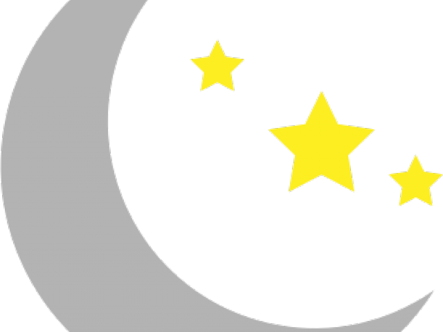 Moon And Stars Clipart - Emblem (640x480)