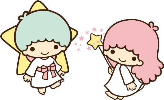 Little Twin Stars Clipart 2 By Elizabeth - Sanrio Little Twin Stars (567x414)
